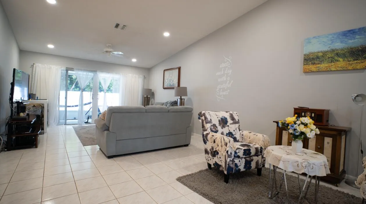 Flex space, view when entering home...