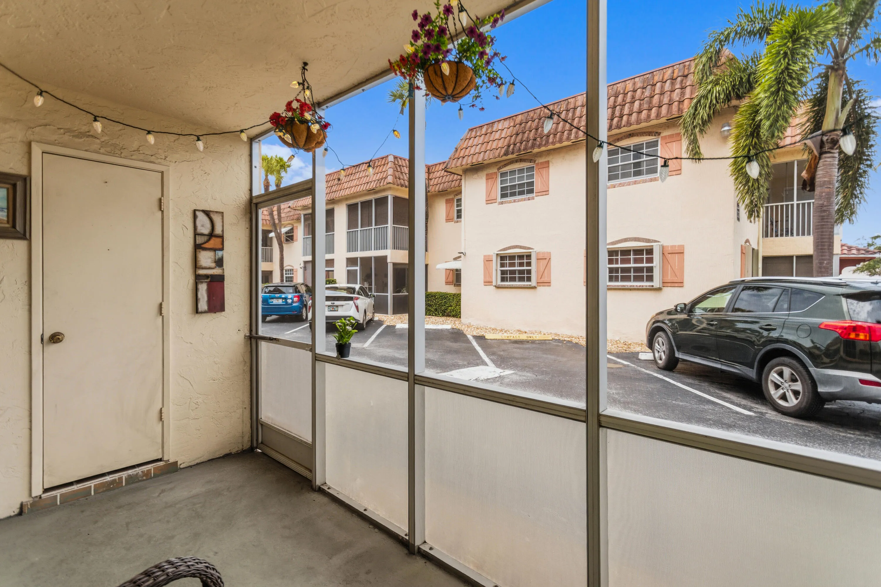 Screened patio