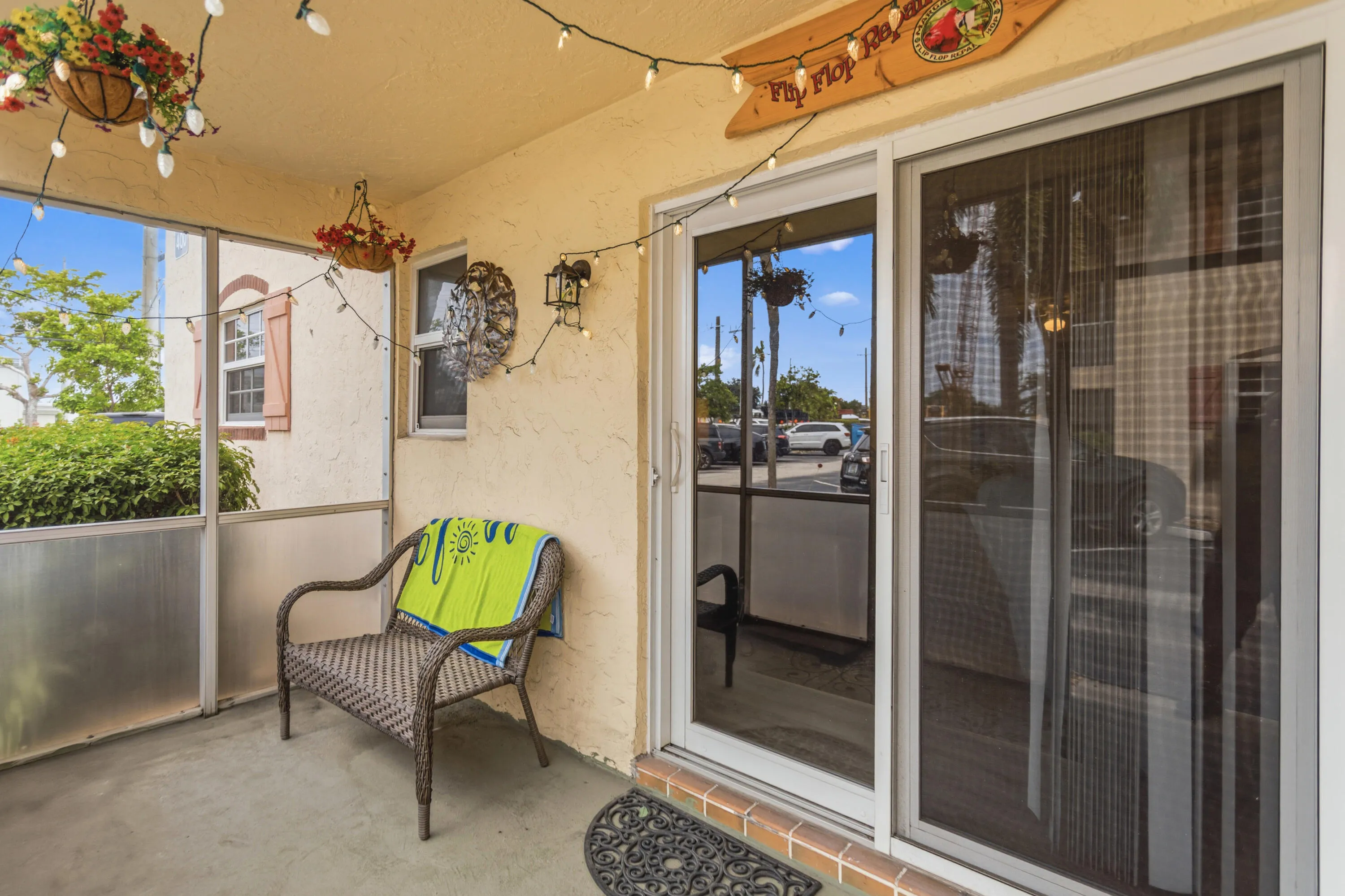Screened patio
