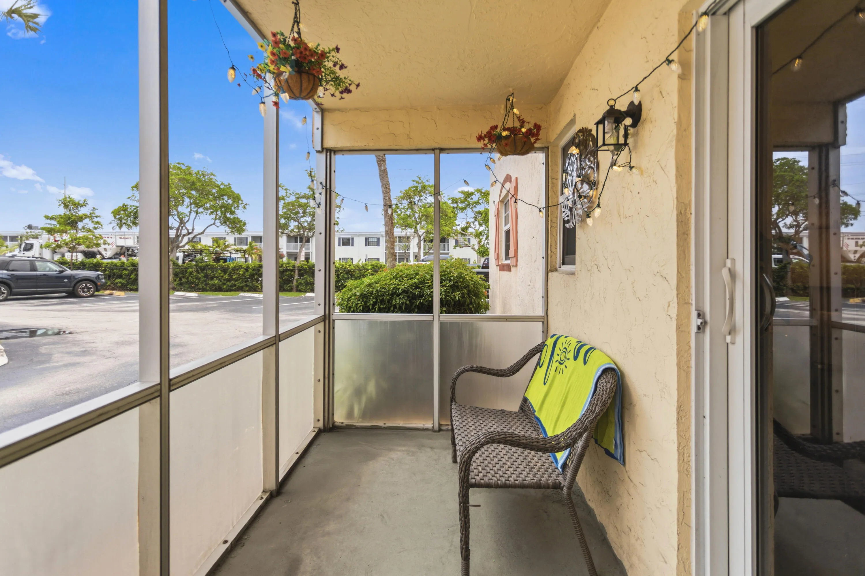 Screened patio