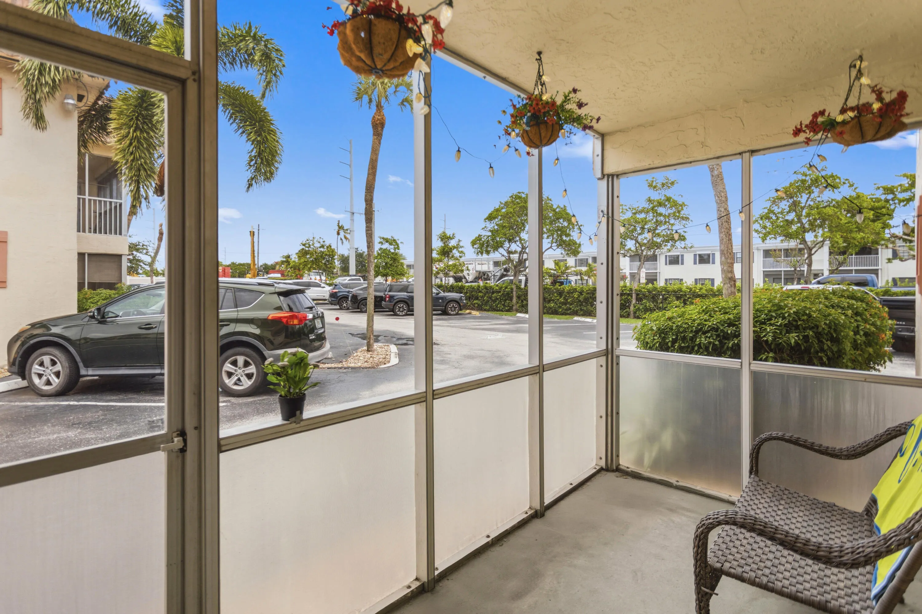Screened patio
