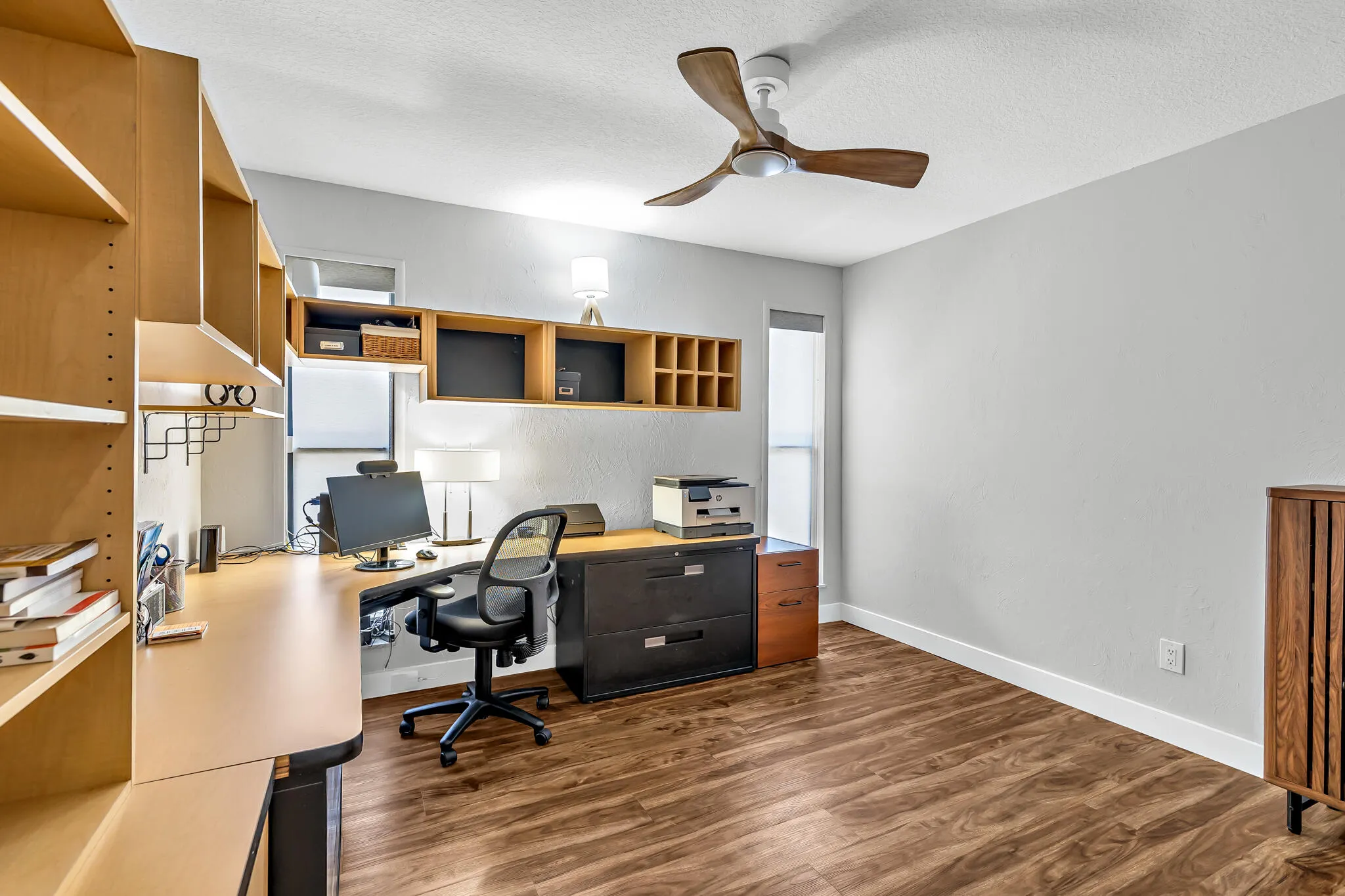 Bedroom being used as office