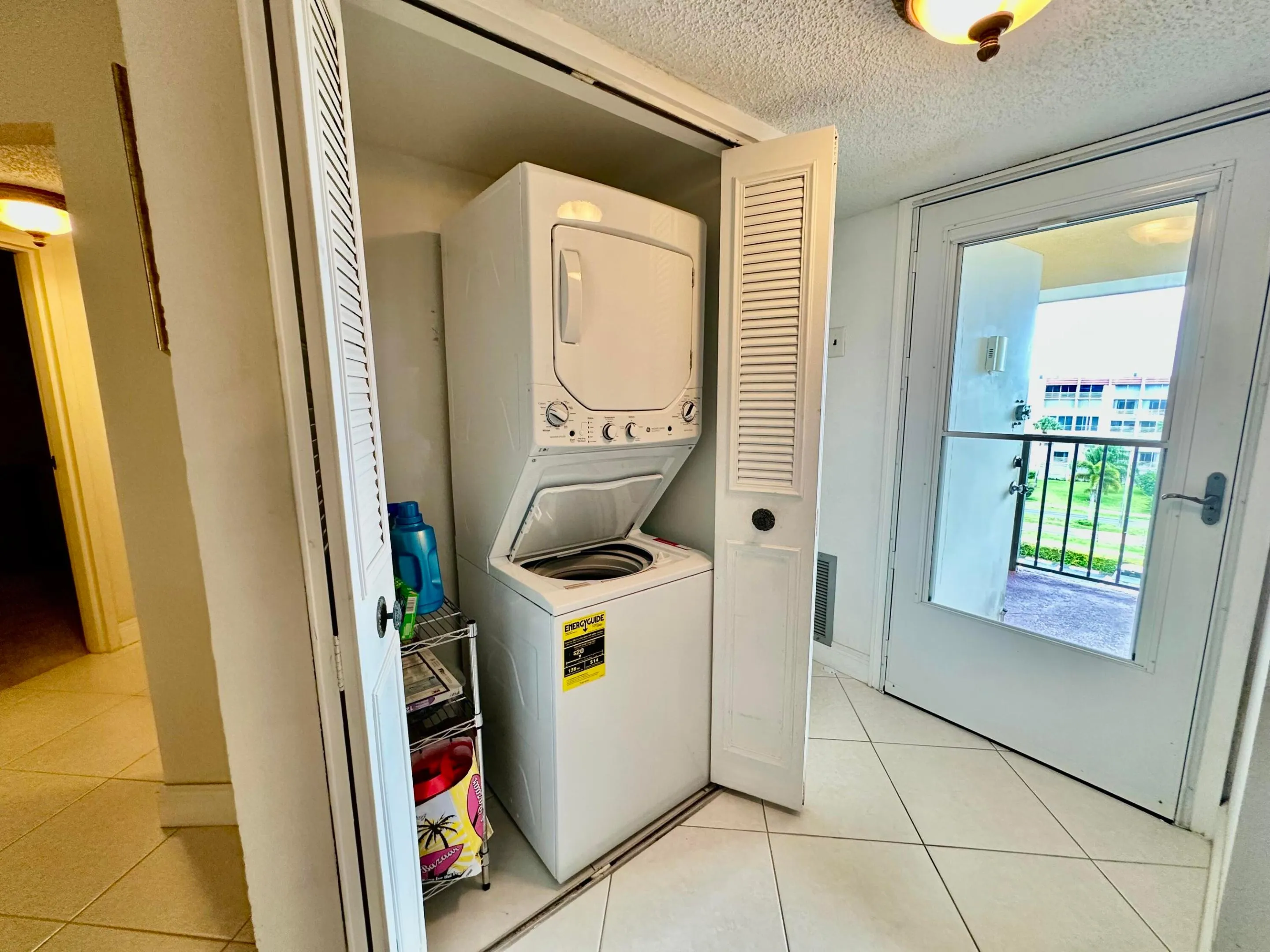 W/D and storage closet