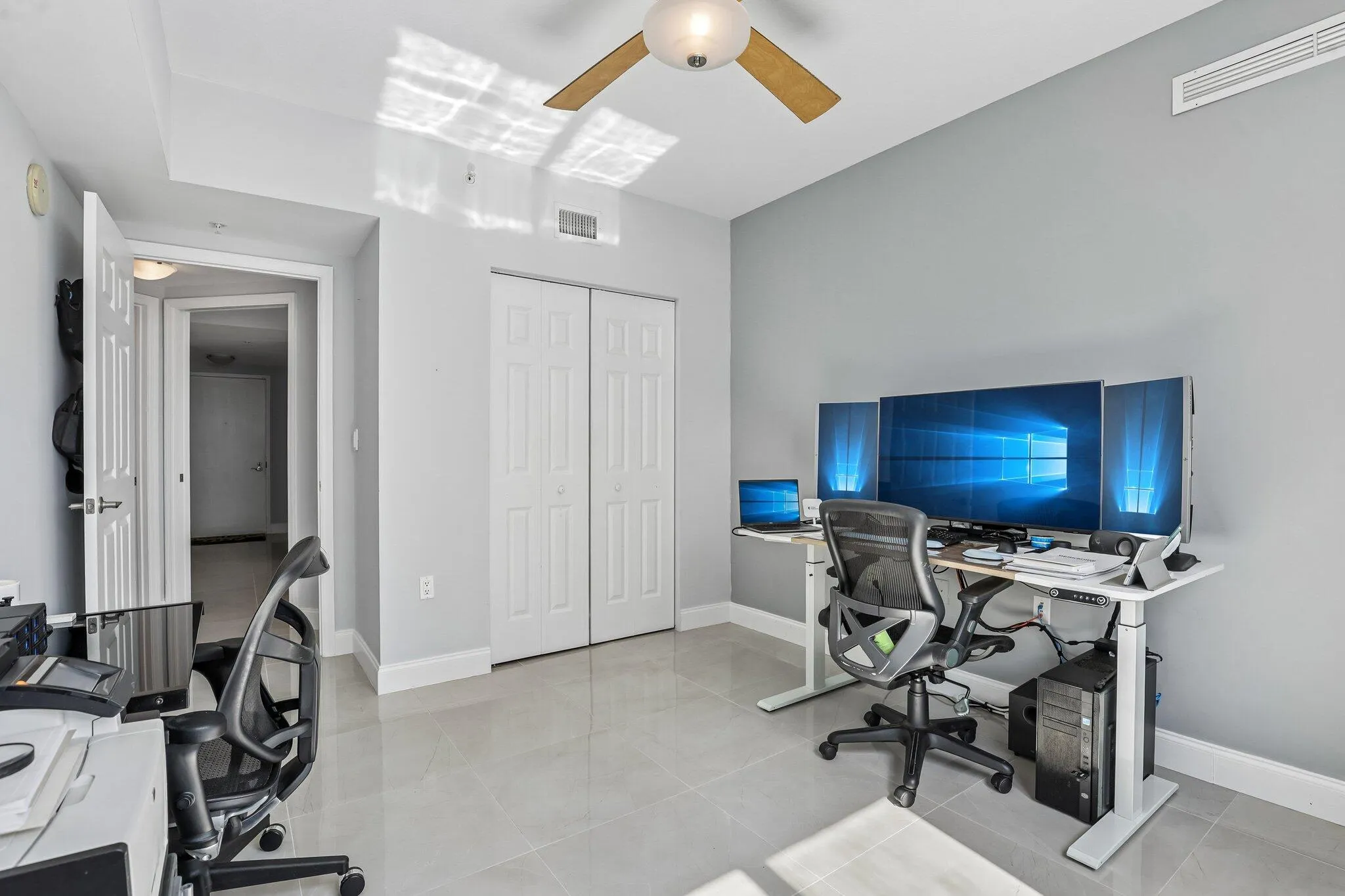Used as home office with cat-6