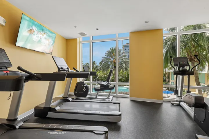 Enjoy a beautiful view during workout!