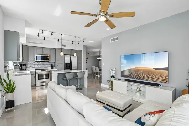 Living Area Open to Kitchen