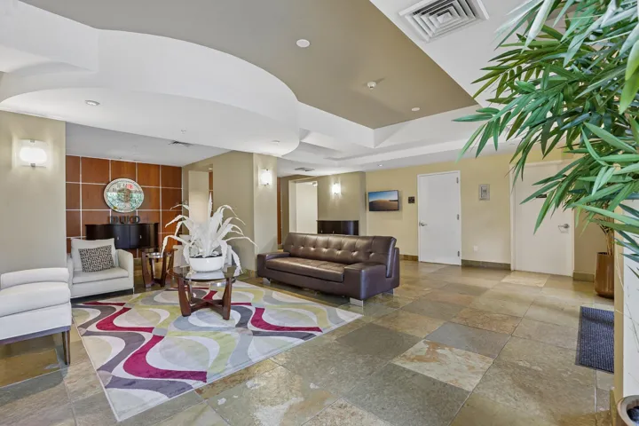 Building east lobby