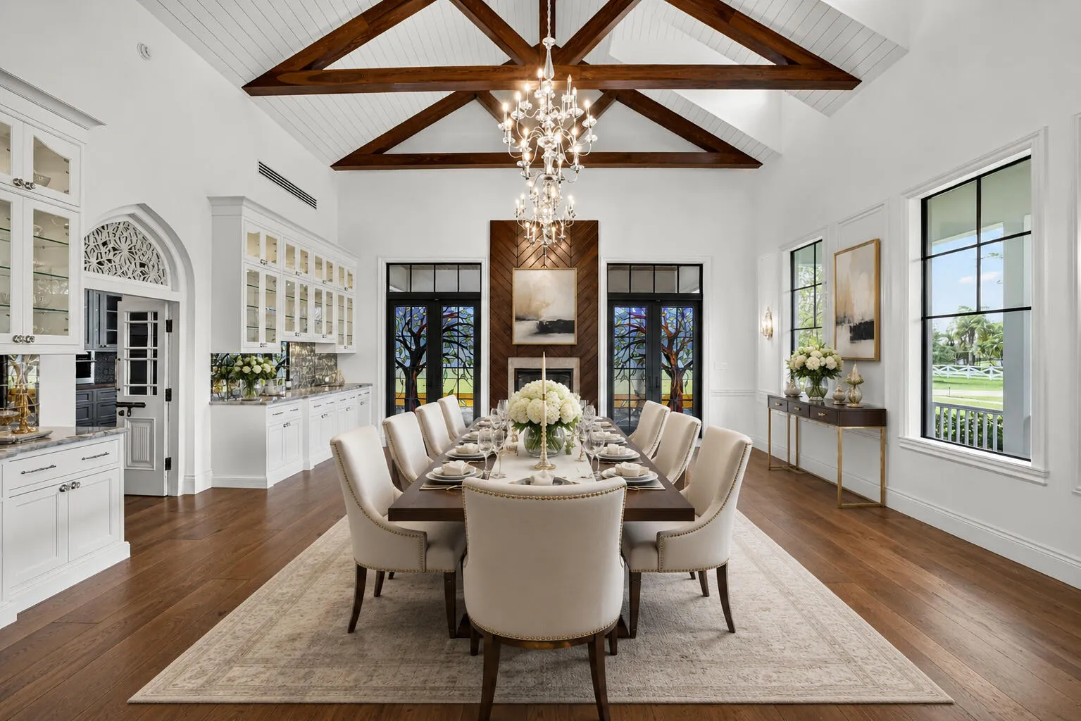 Virtual Staged Dinning room