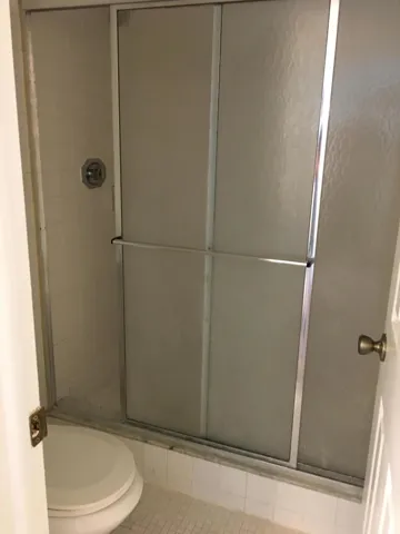 Master Bath Shower with Glass Door
