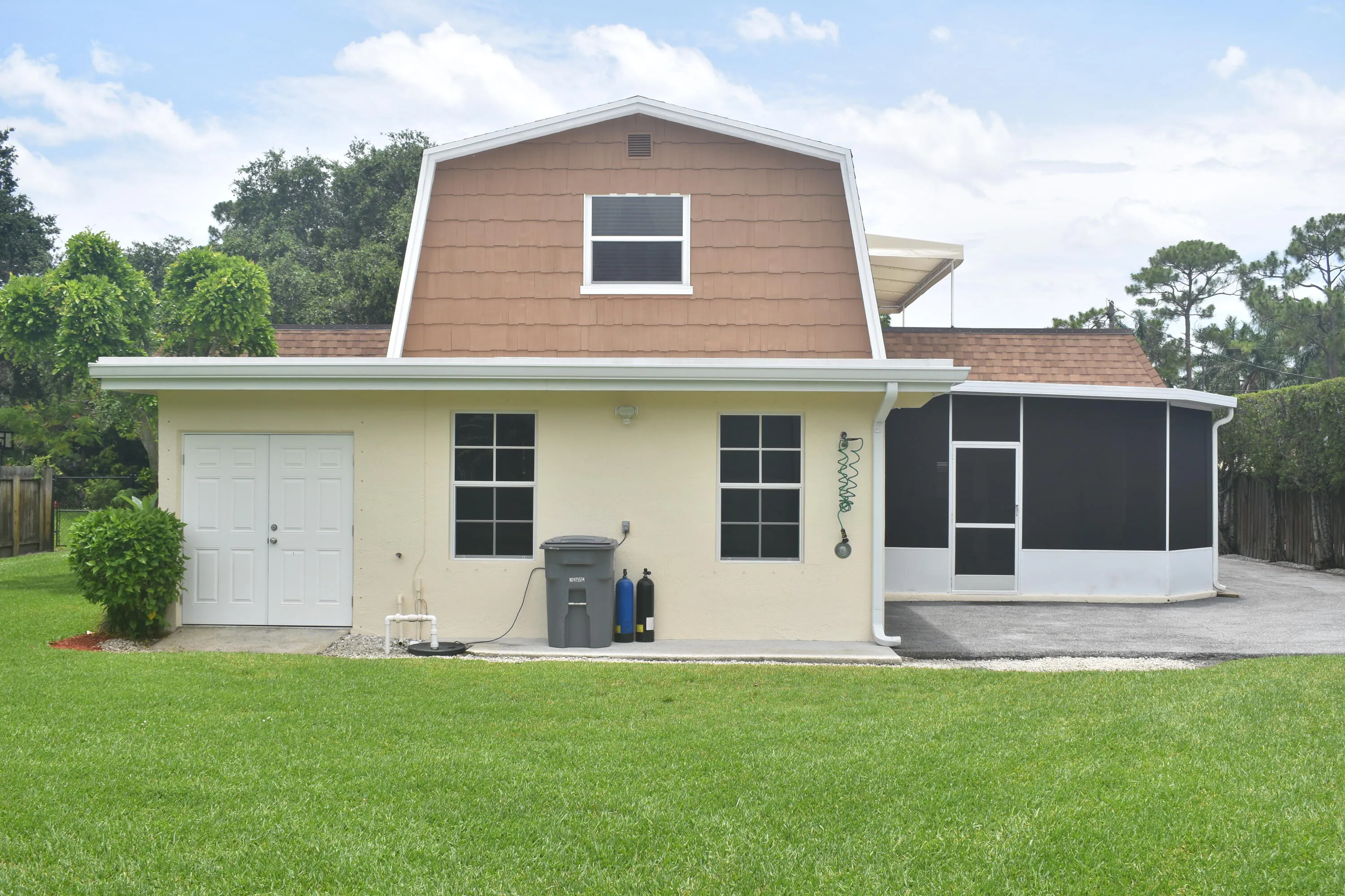 back of house and patio