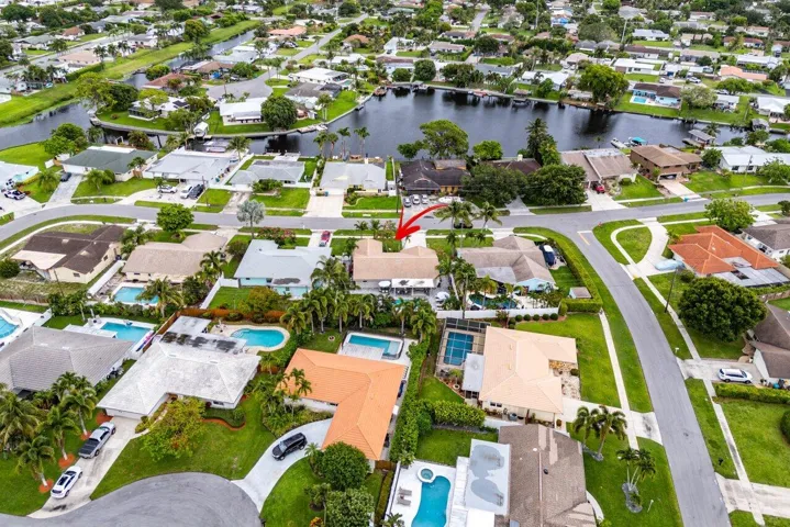 Lazy Lake across the street