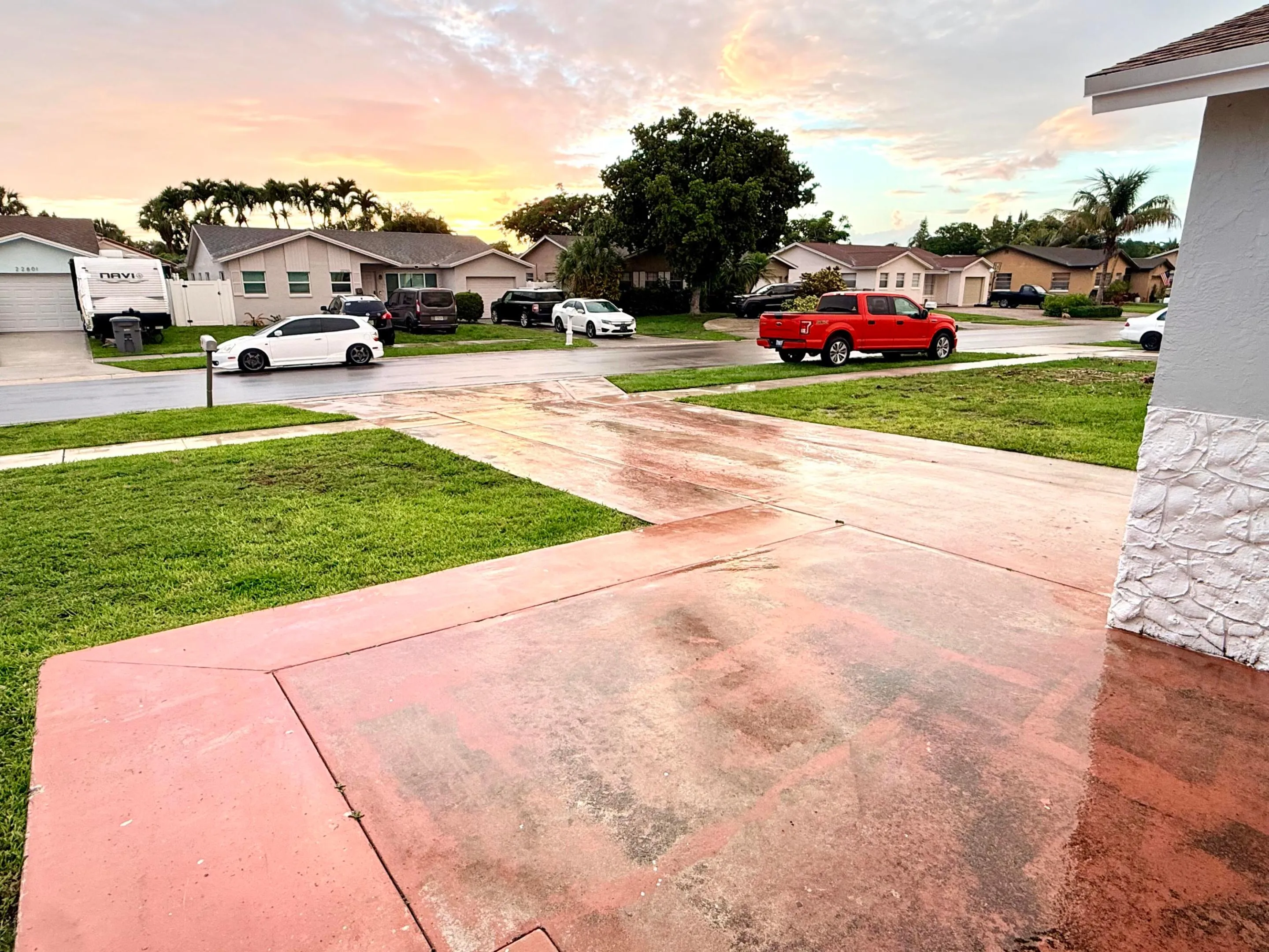 Large Driveway.