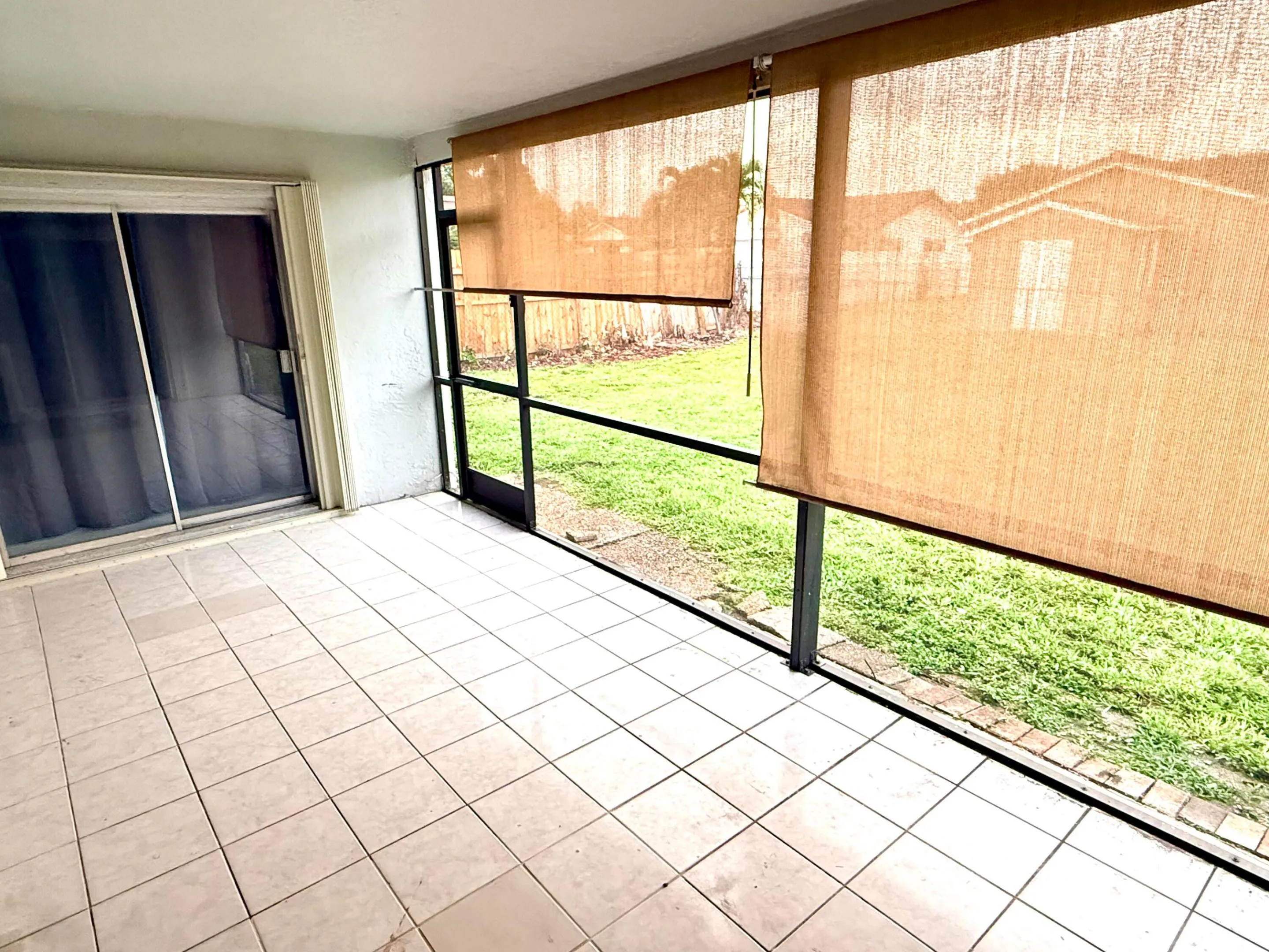 Screened enclosed patio.
