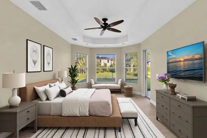 Master Bedroom Staged
