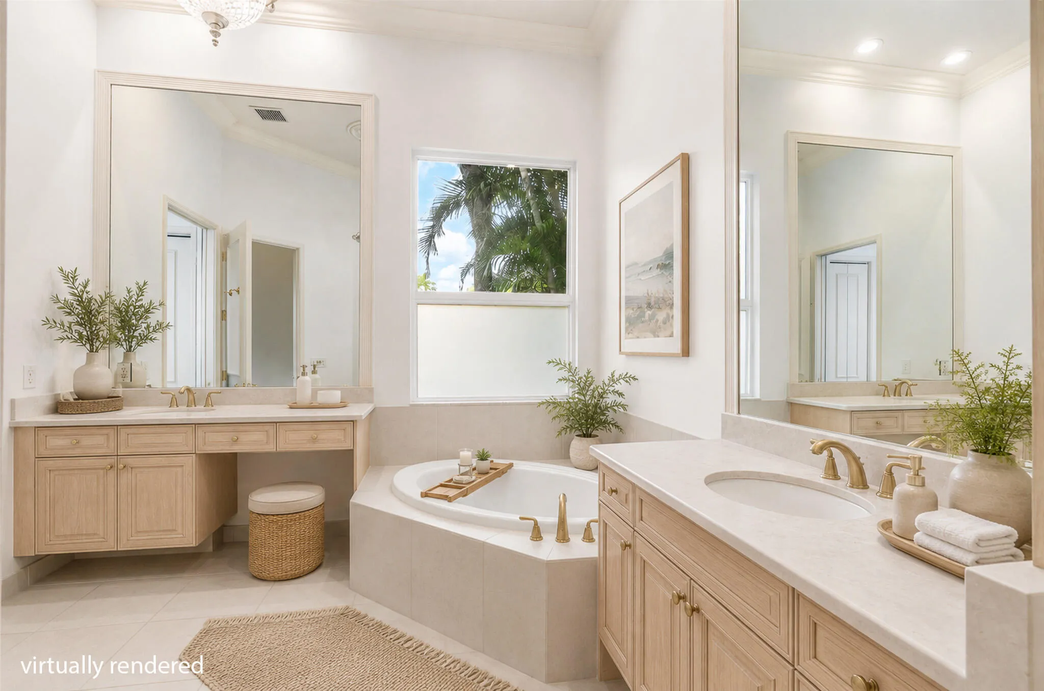 ai virtual staged primary bathroom