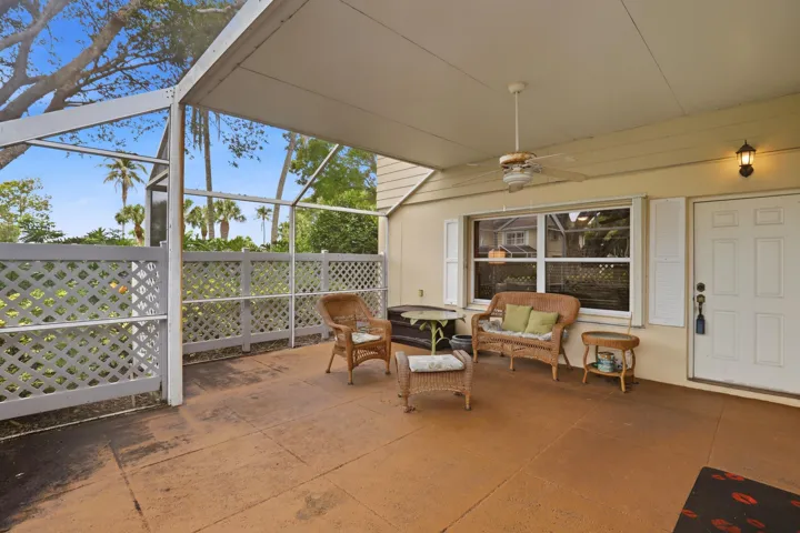 Spacious patio
