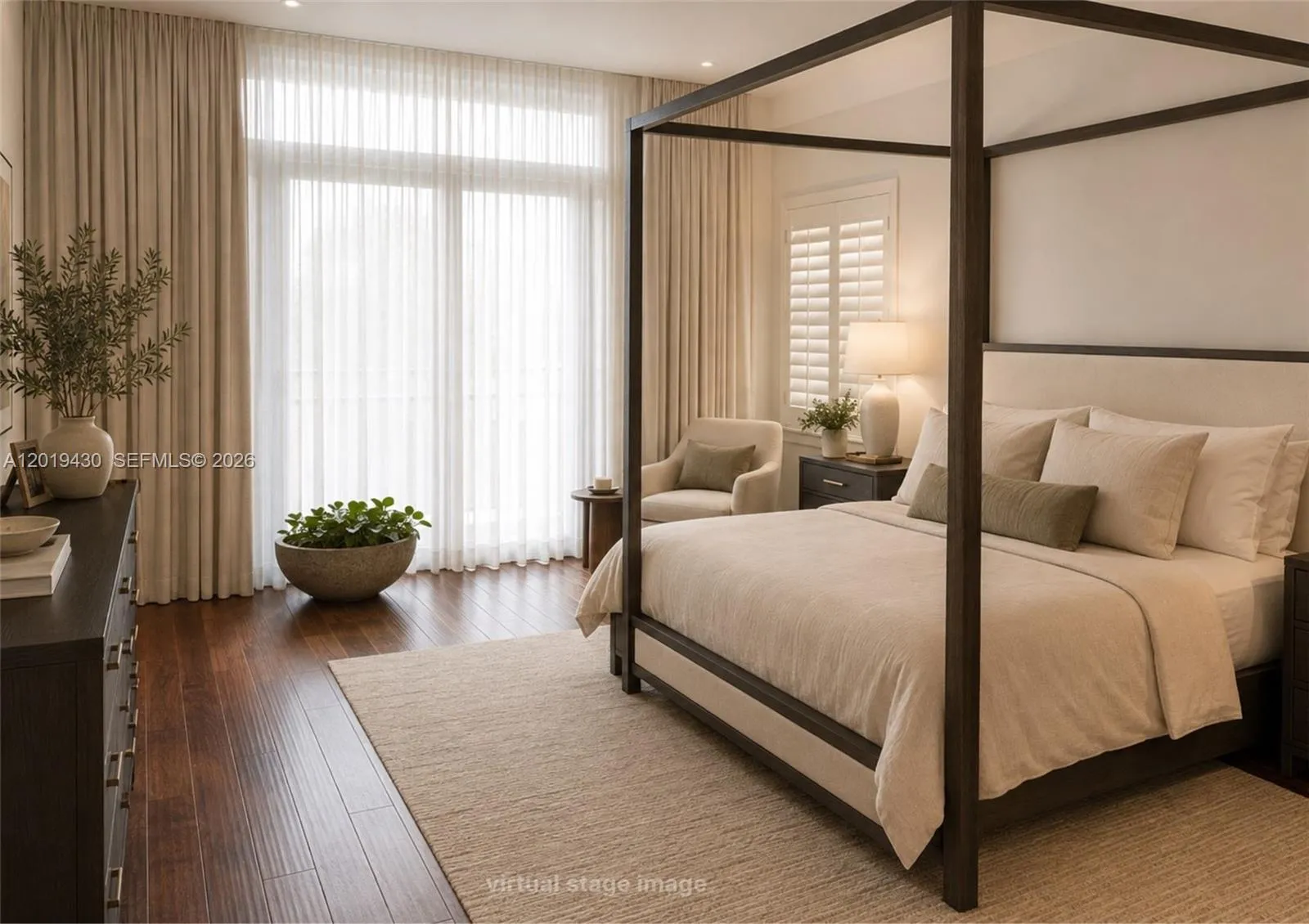 Virtually Staged. Furniture & Decor for Illustration Only