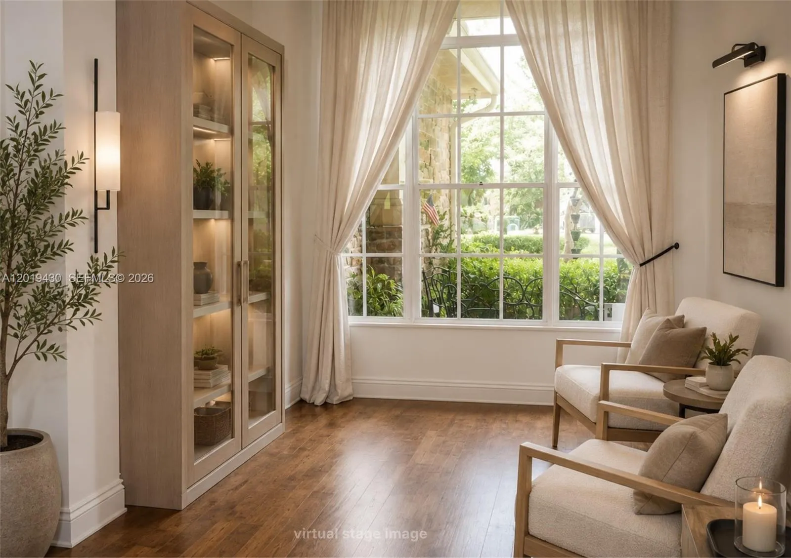 Virtually Staged. Furniture & Decor for Illustration Only