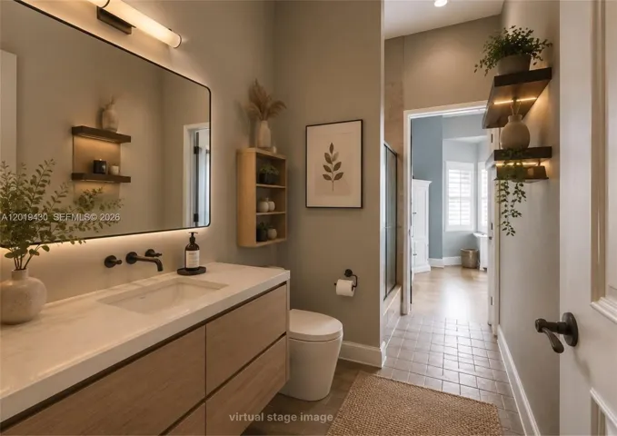 Virtually Staged. Furniture & Decor for Illustration Only