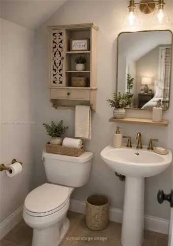 Virtually Staged. Furniture & Decor for Illustration Only