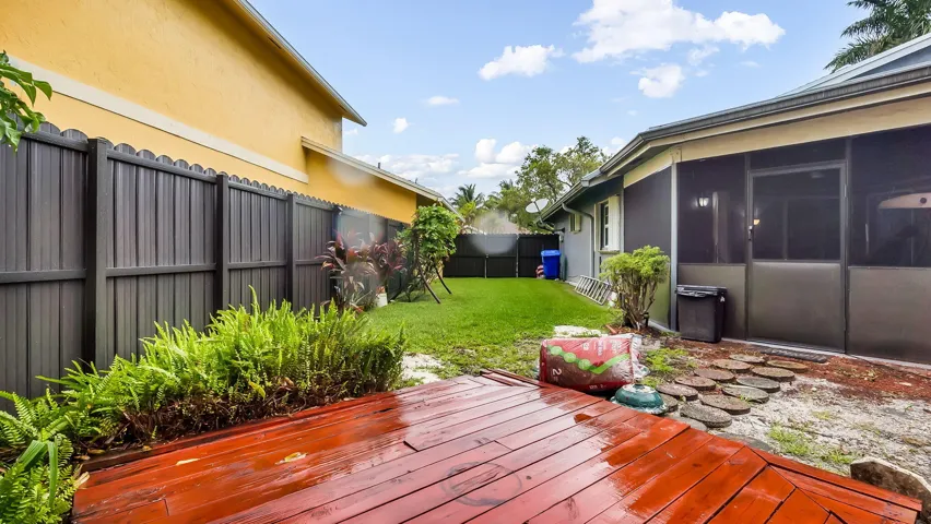 Backyard w/deck