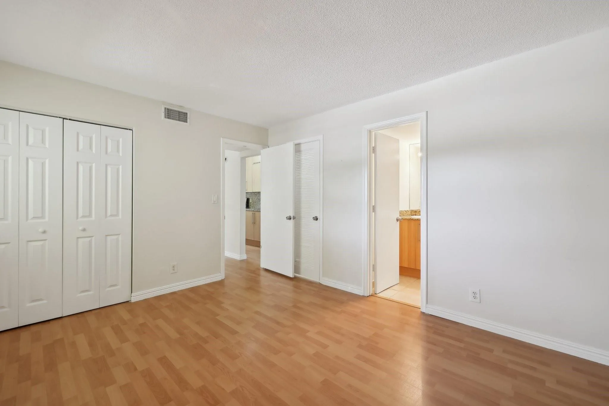 Large walk-in closet and a separate double closet