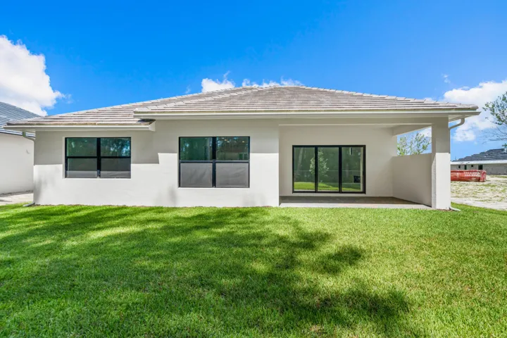 Backyard to Rear Elevation