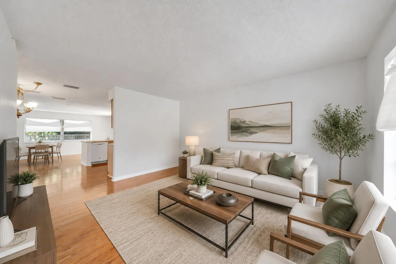 Living Room (AI Staging)