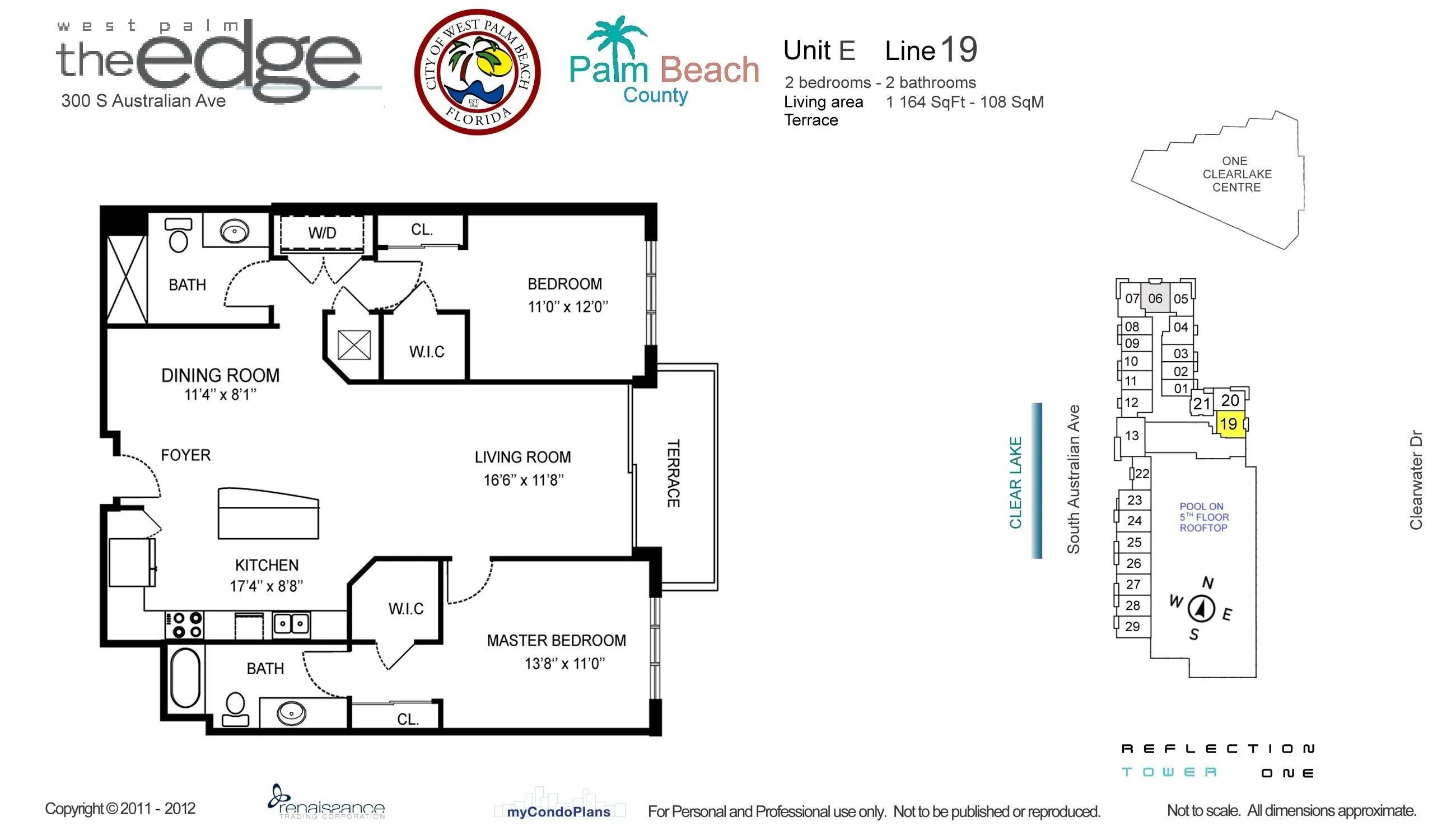 2BR | 2BA | Split Floor Plan | 1,164 SF Under Air