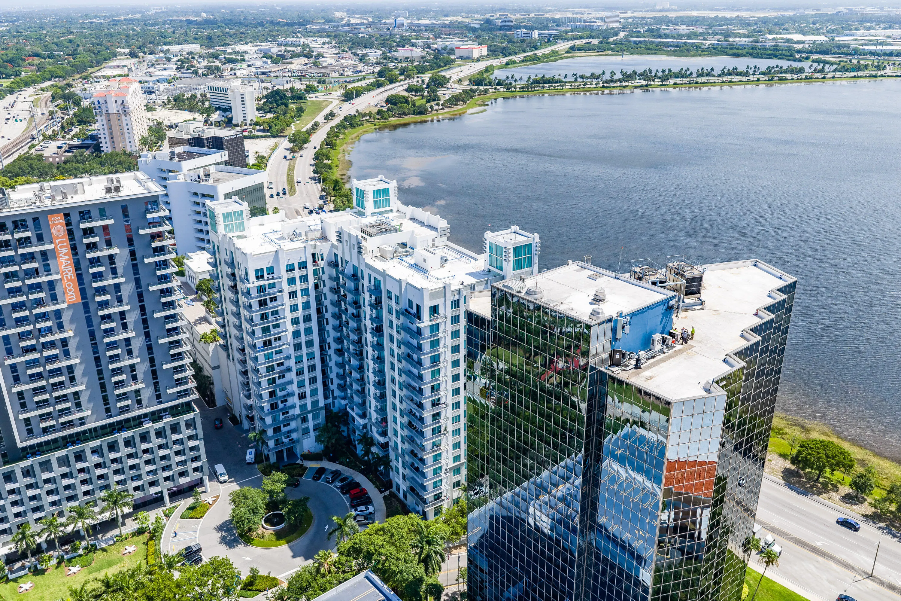 Residents enjoy a 24-hour attended lobby, resort-style pool and spa, fitness center, clubhouse, business center, media room, billiards room, and outdoor gathering spaces—all just moments from Brightline, CityPlace, the Kravis Center, Palm Beach Island, and Downtown West Palm Beach.
