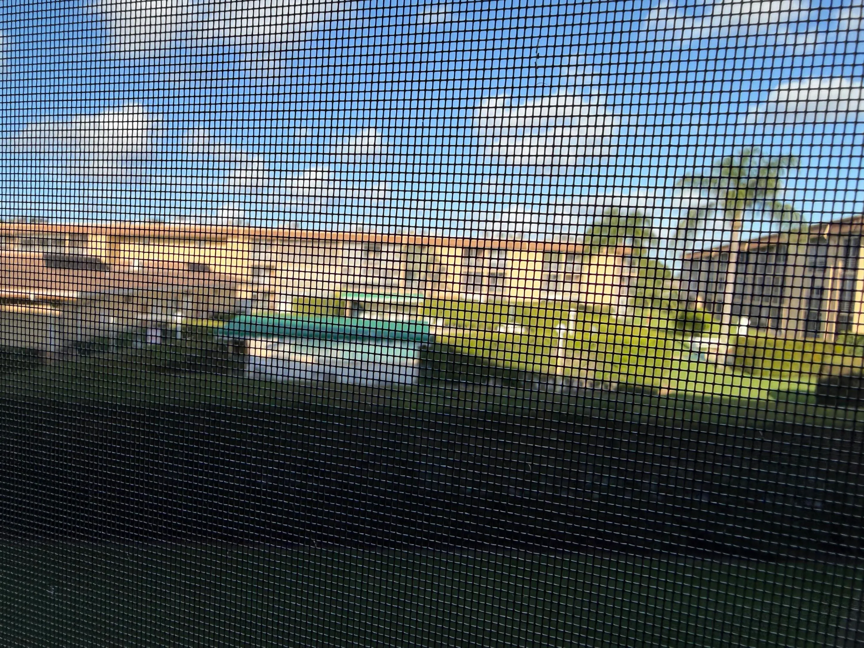 View of pool in rear