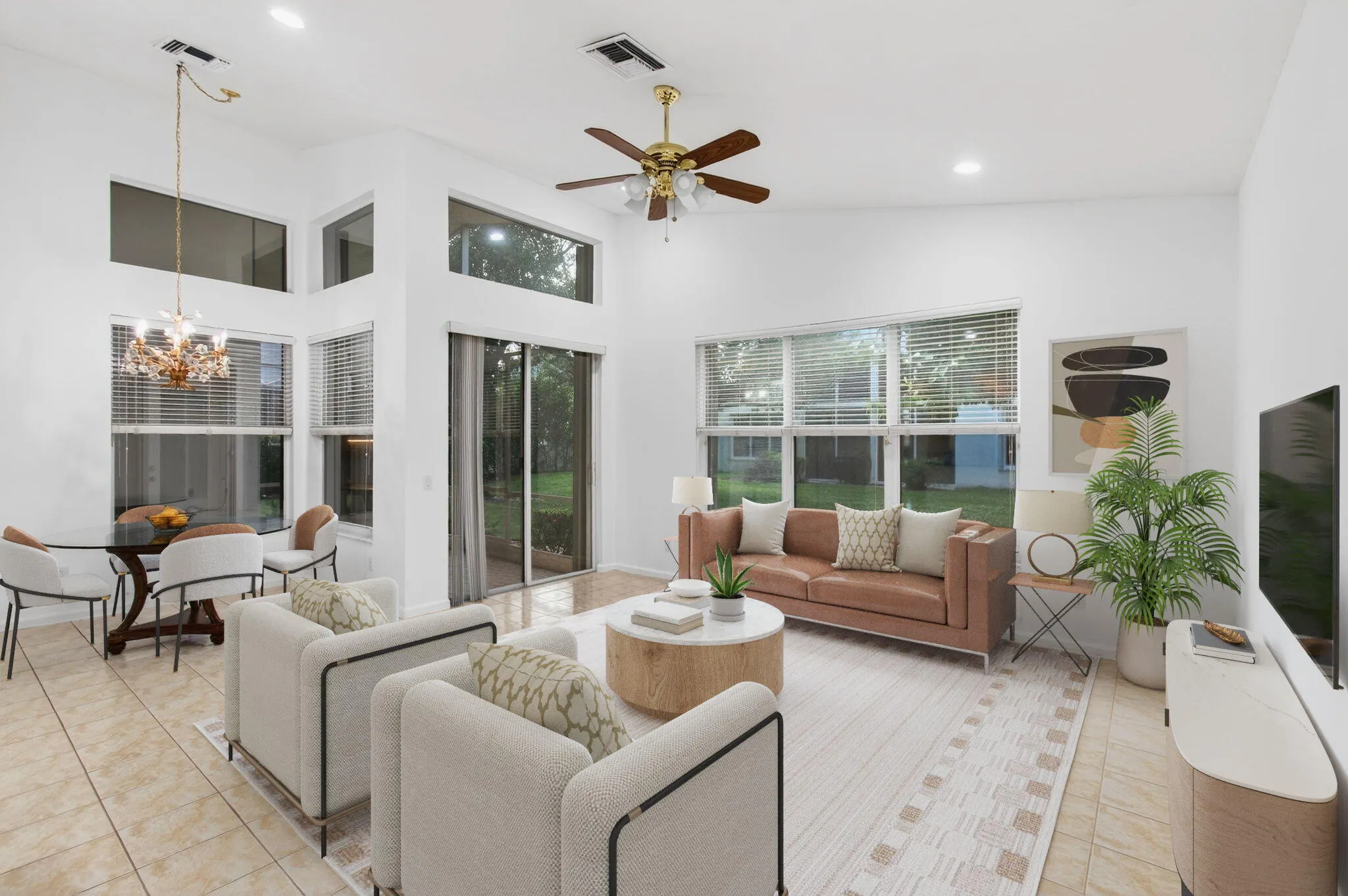 Virtual Family Room as viewed from Kitchen