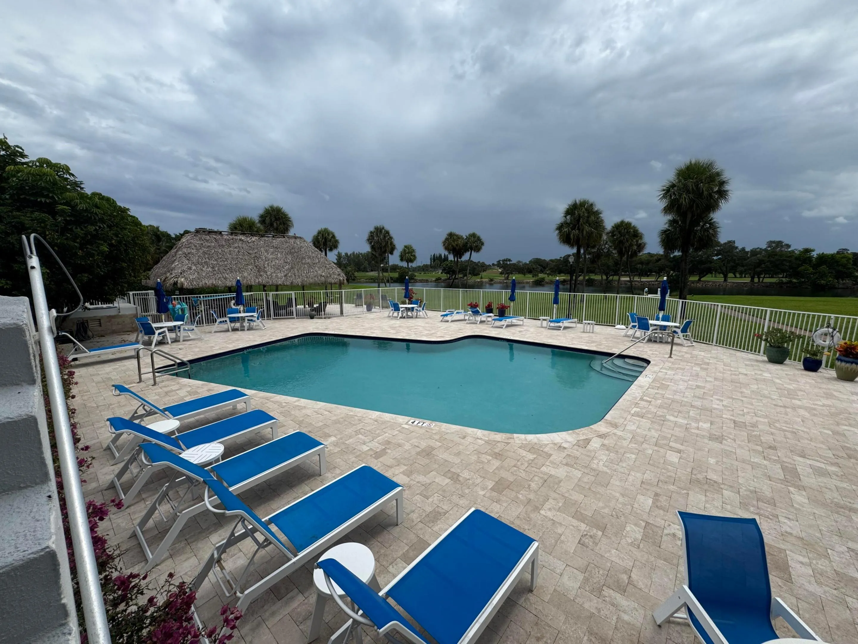 Community pool and tiki area
