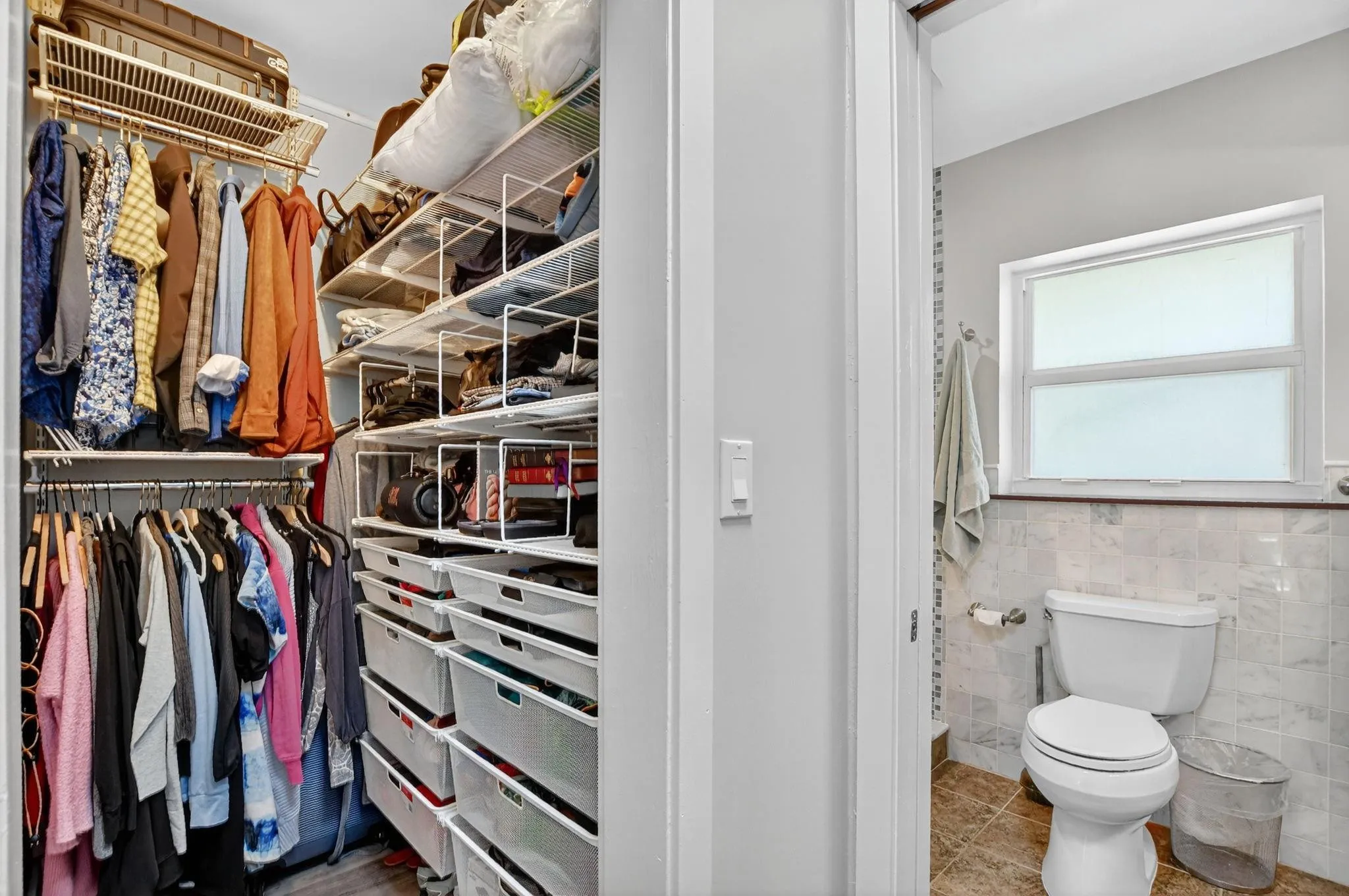 All closets have organizers for utilization and efficiency