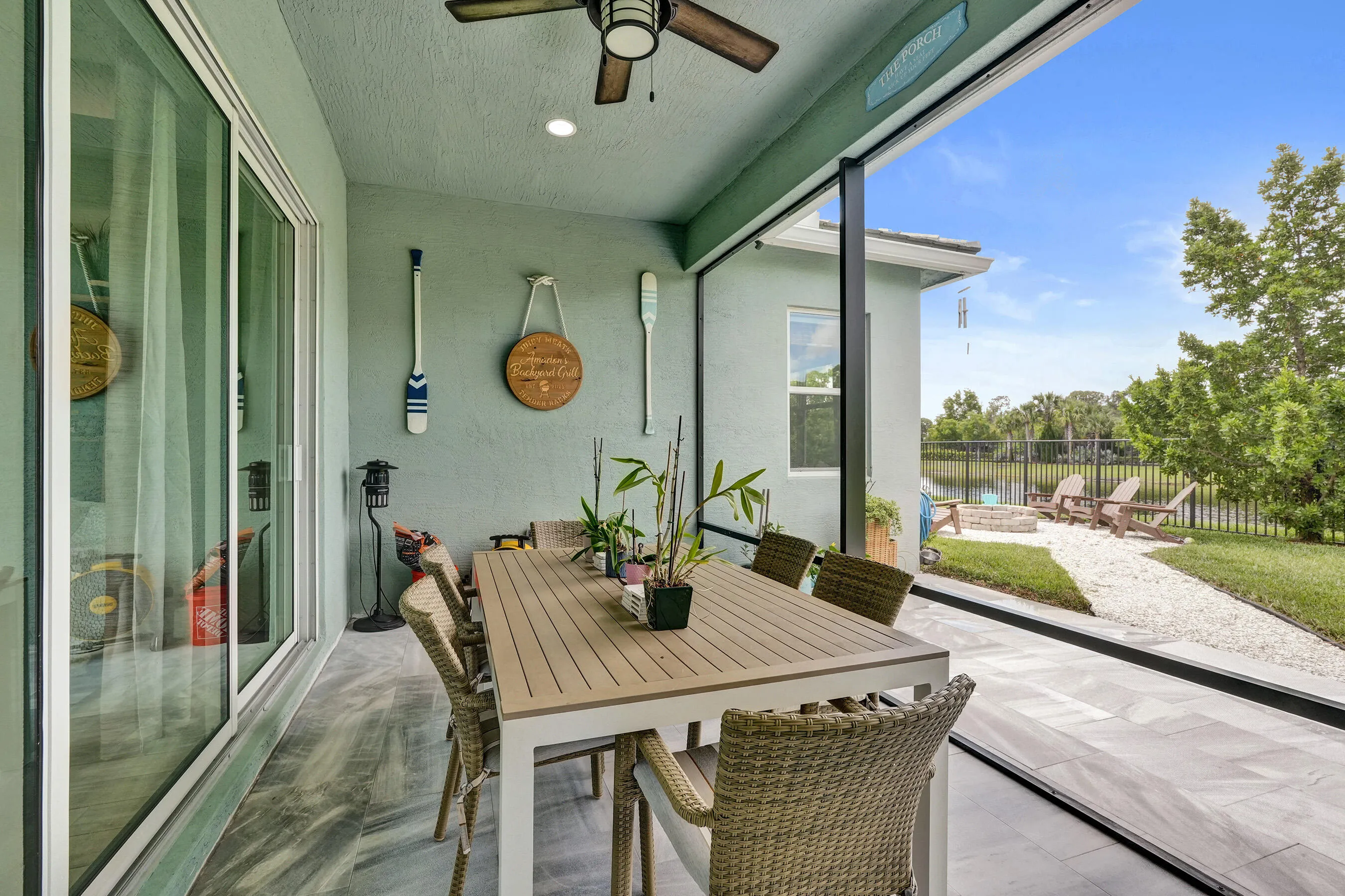Screened in patio