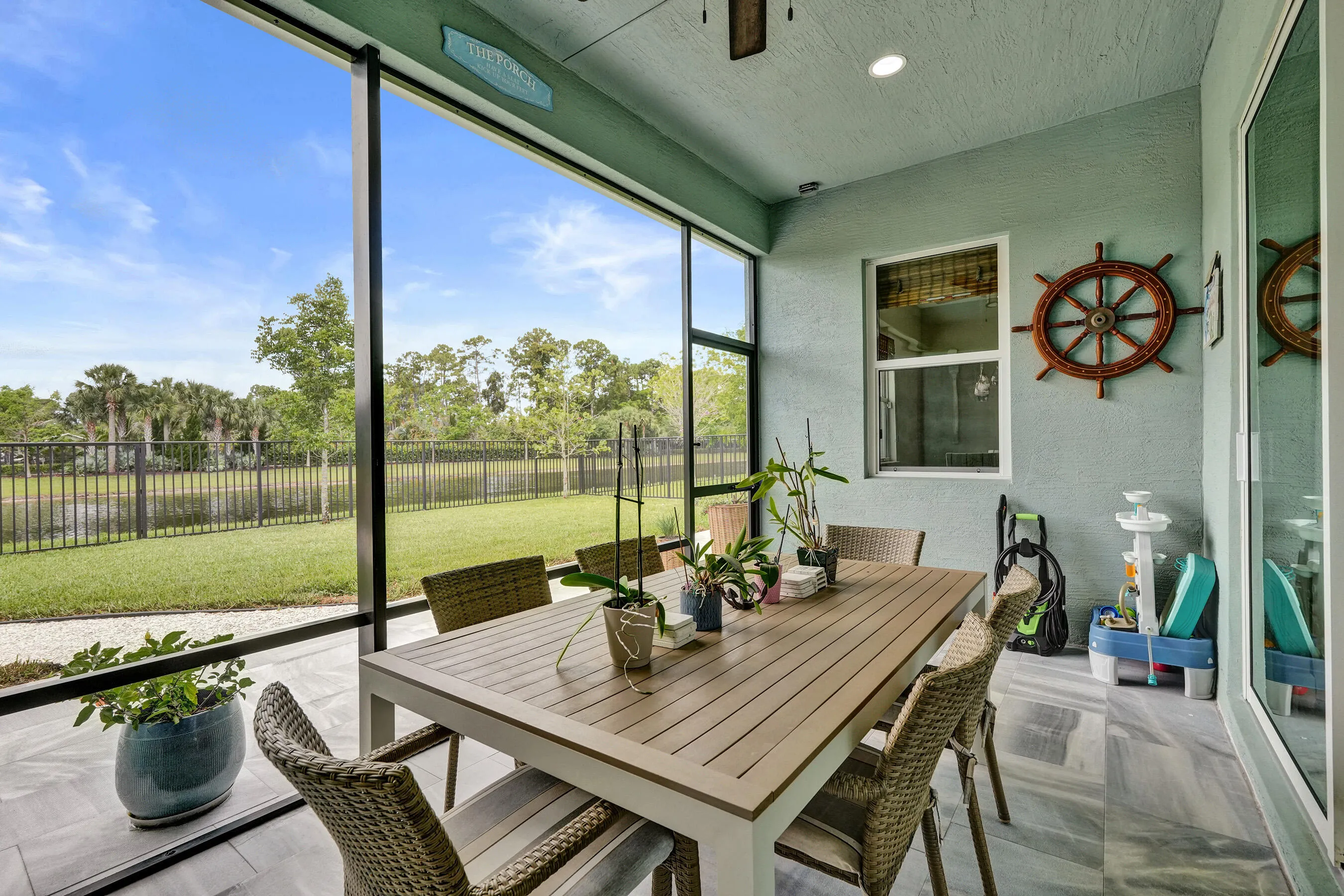 Screened in patio