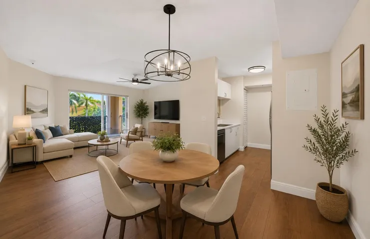 Virtually Staged Photo. Actual room is unfurnished. Furnishings and décor shown are digitally added for visualization purposes only.