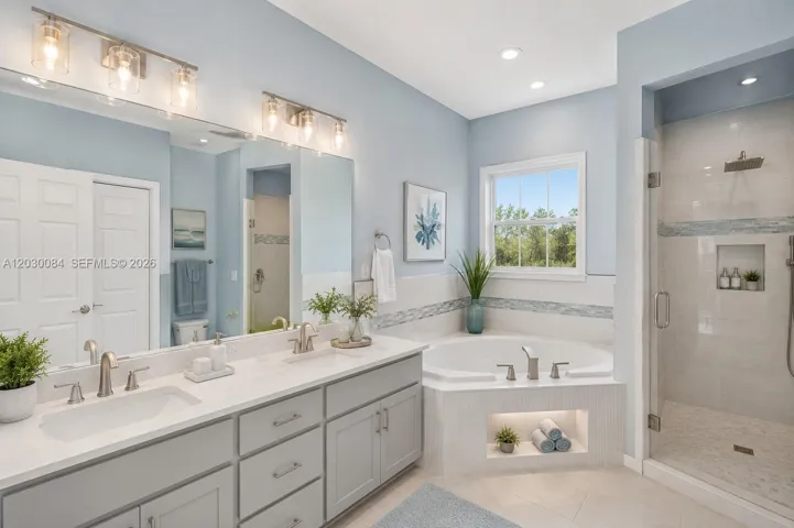 virtual staging of master bath