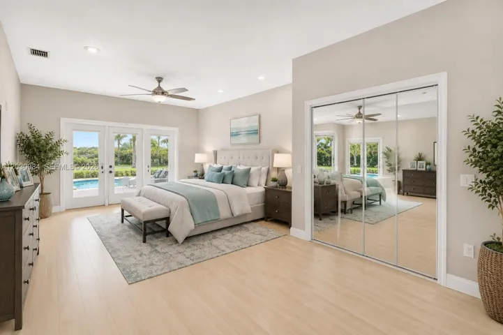 master bedroom virtually staged