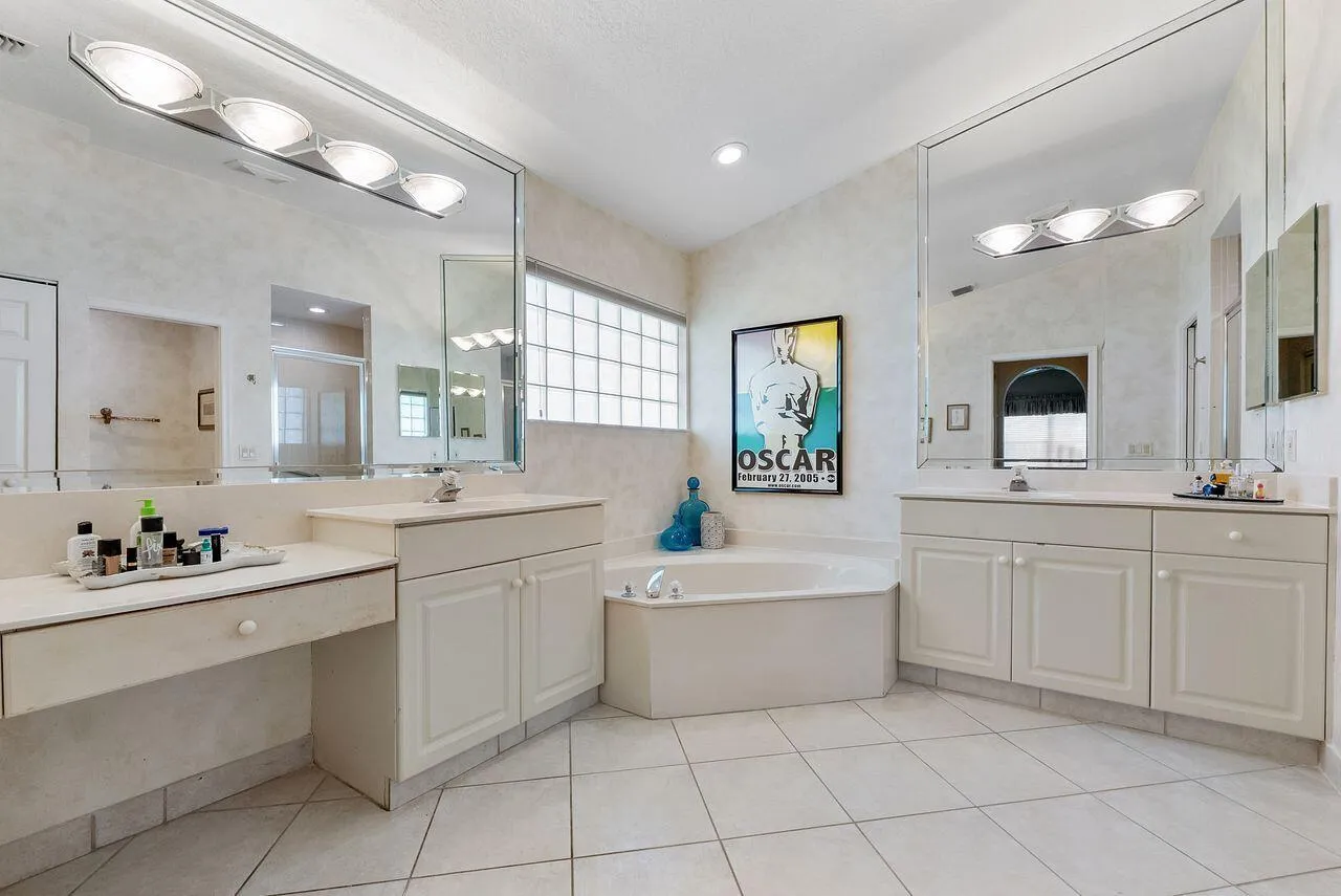 Master Bath with two vanities