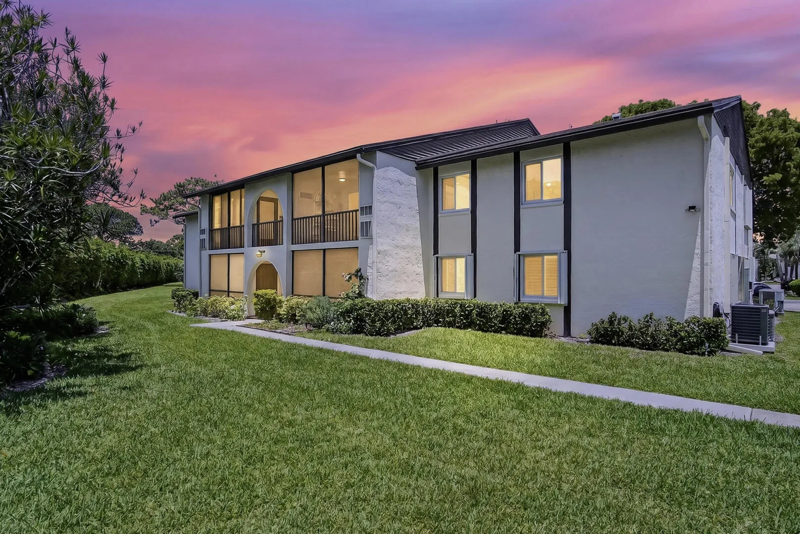 Exterior view sunset