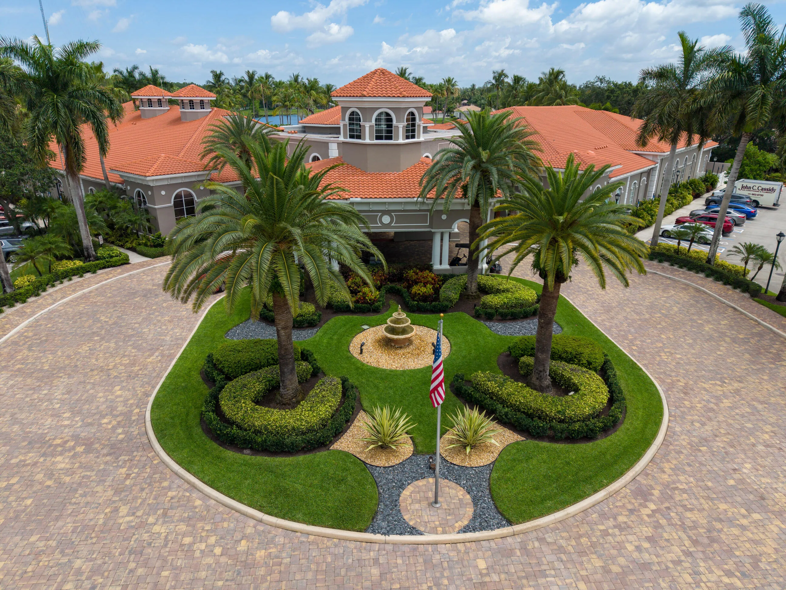 Guard gated Bellaggio community in Boynton Beach offering indoor and outdoor pools, restaurant, ballroom, library and social activities.