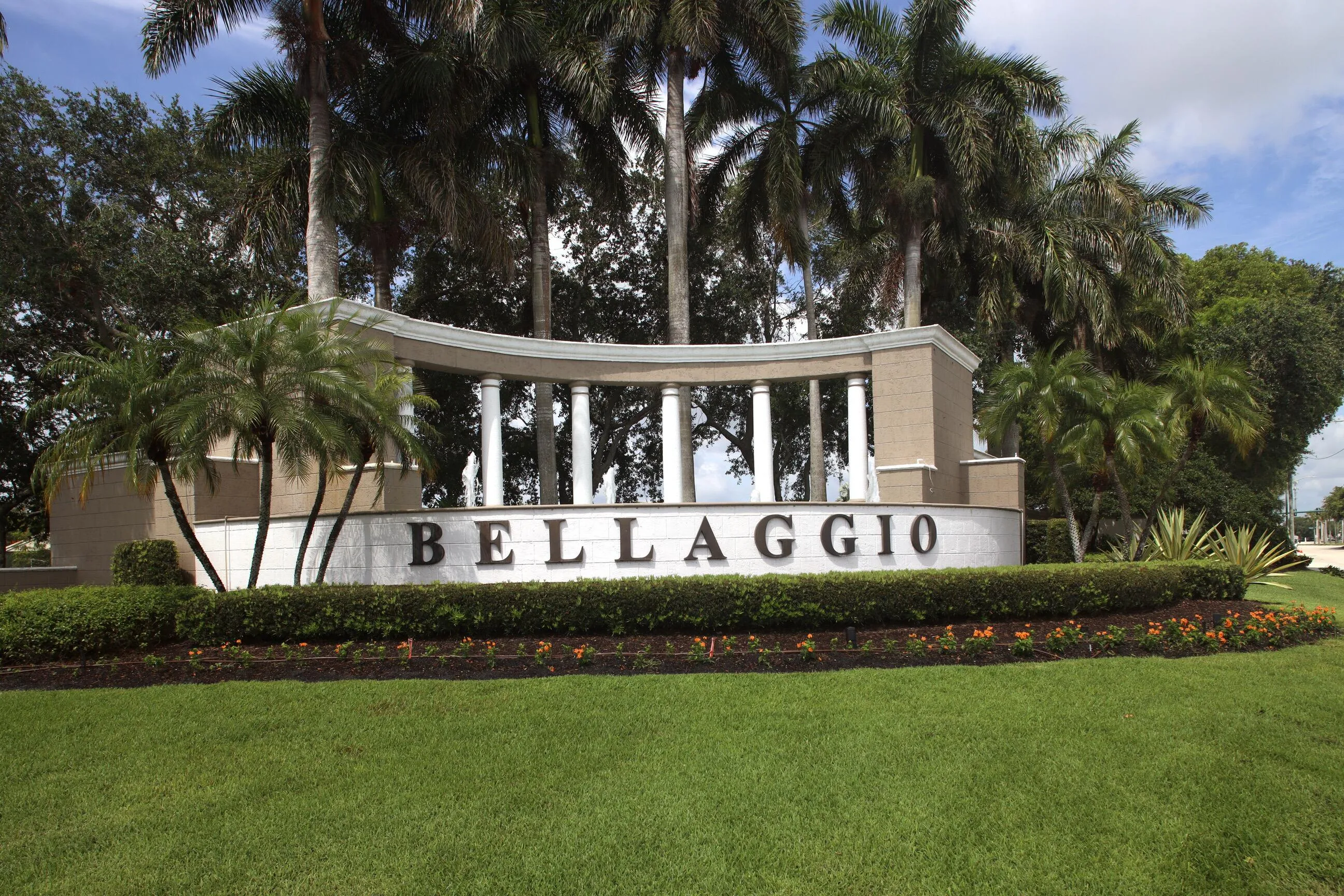 Guard gated Bellaggio community in Boynton Beach offering indoor and outdoor pools, restaurant, ballroom, library and social activities.