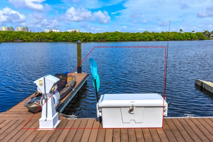 Private Boat Dock with electric and water utility