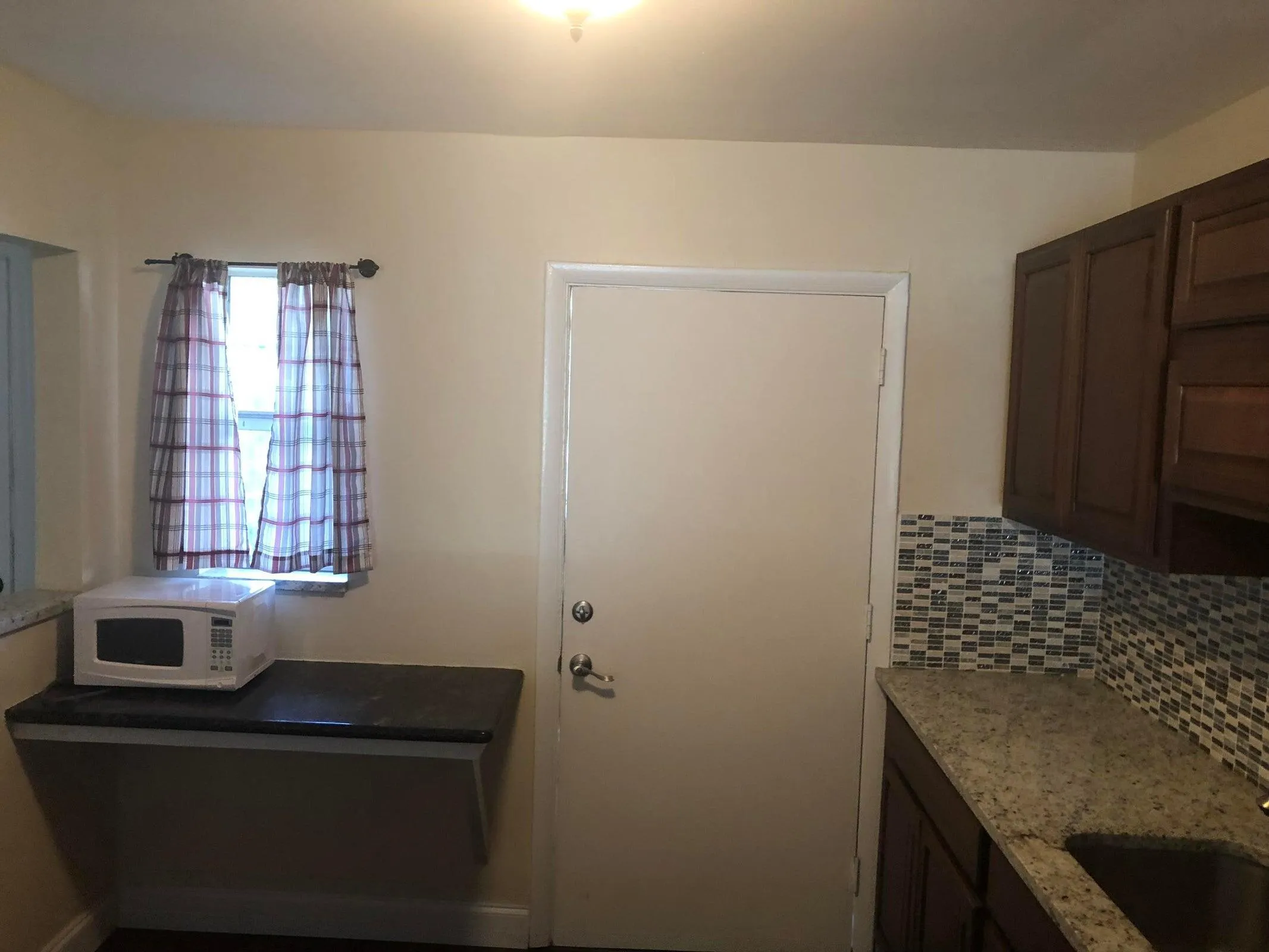 Service entrance in kitchen