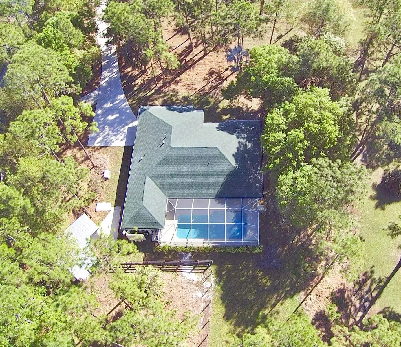 Aerial Back and Pool