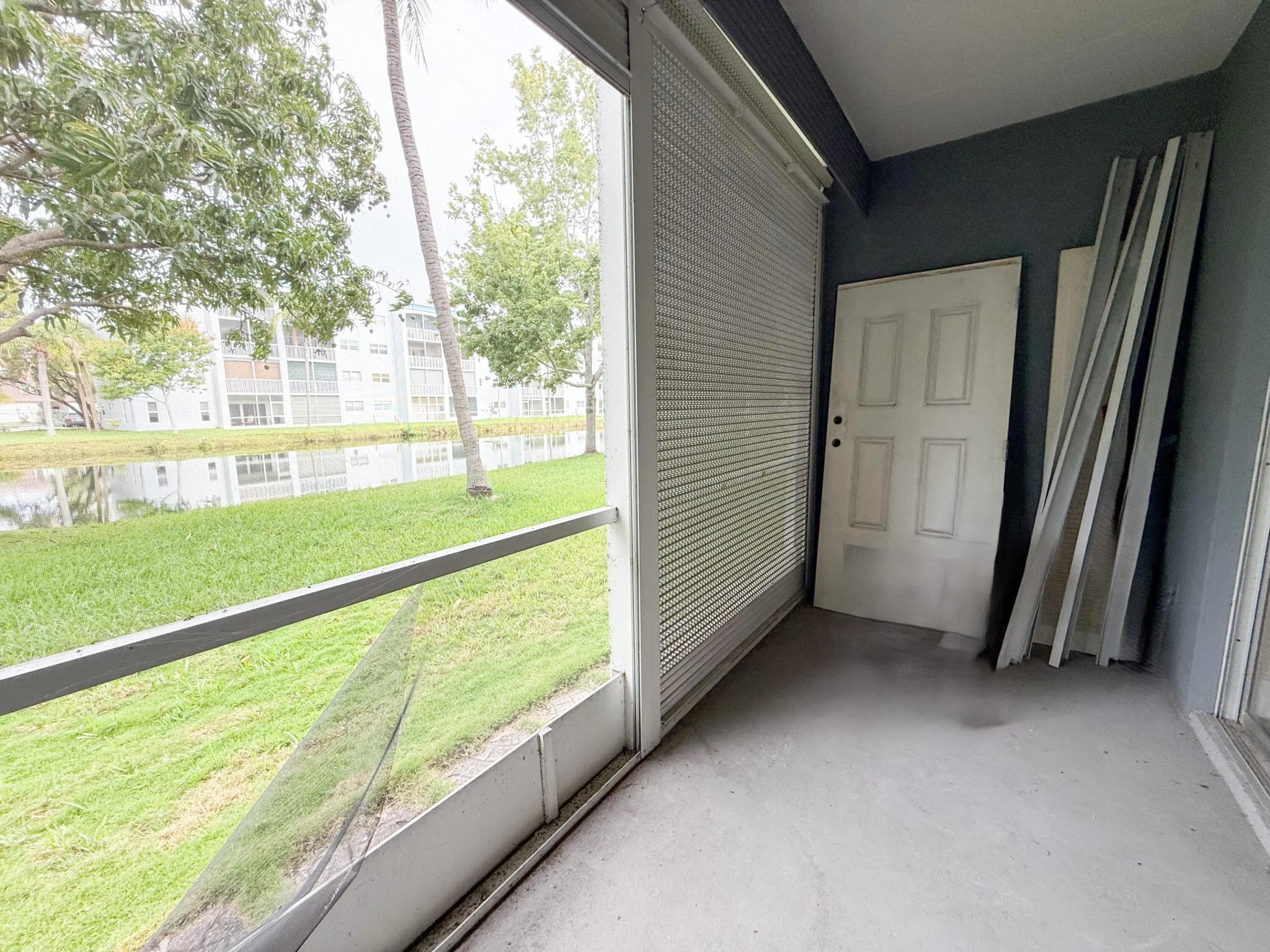 Screened in Patio with lake view