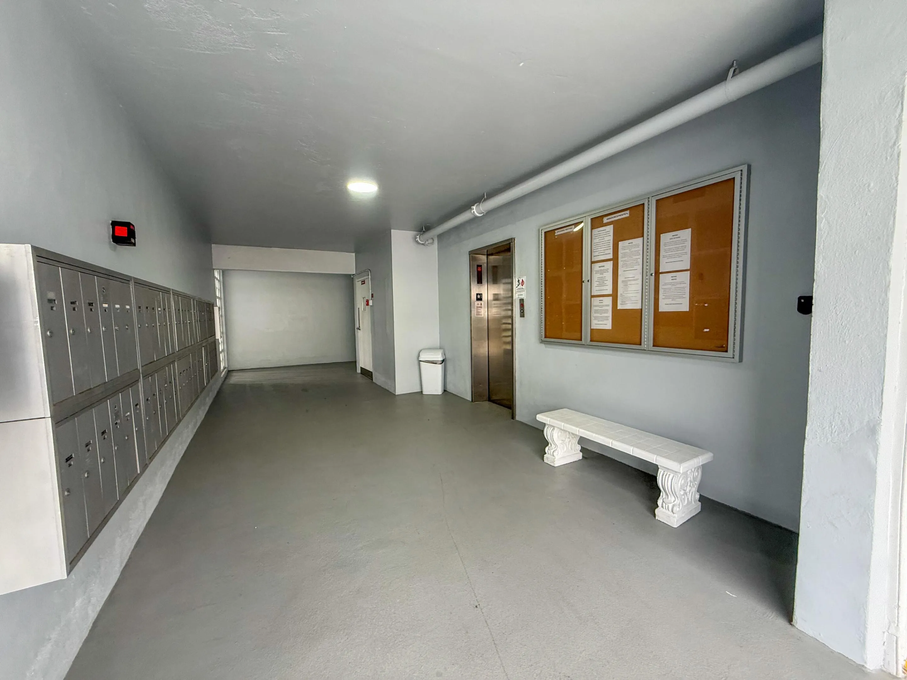 Mail area/elevators