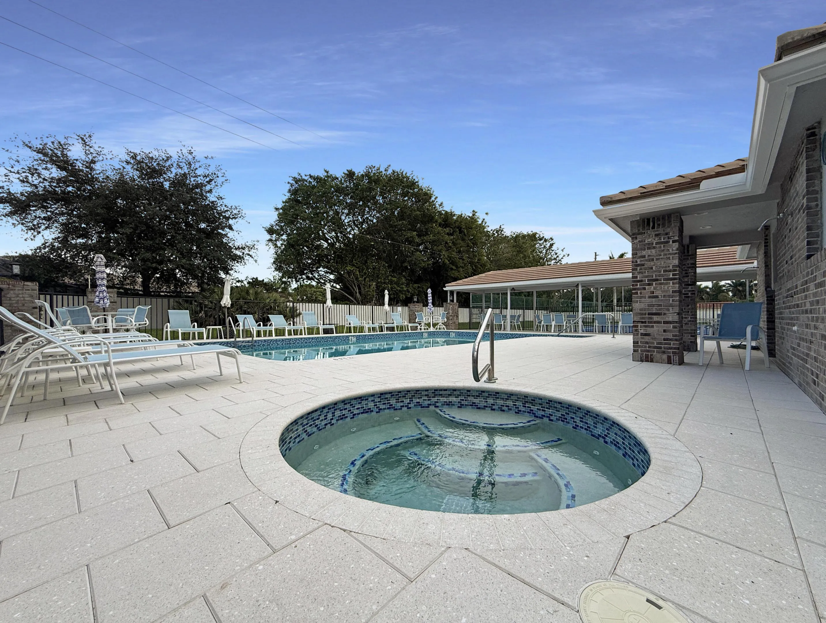 This is the second pool and hot tub only for Sherwood Forest residence