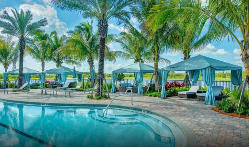Relaxing Poolside Cabanas